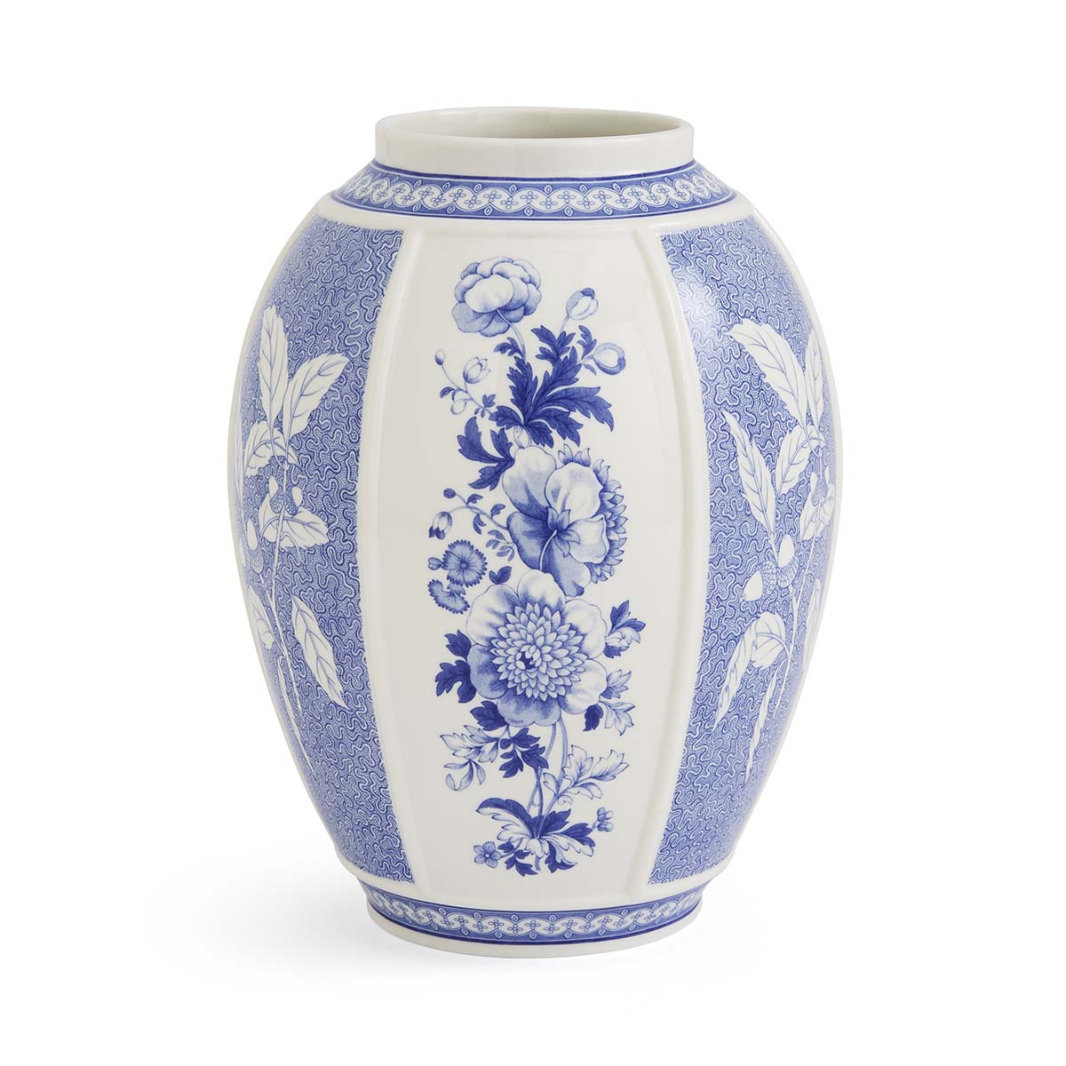 Blue Italian British Flowers Vase image number null
